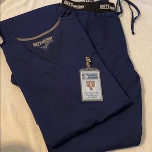 Greys Anatomy scrubs, size small, navy, never worn